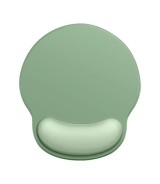 Mint Green Gradient Silicone Mouse Pad With Wrist Support 250 × 220 × 18 mm