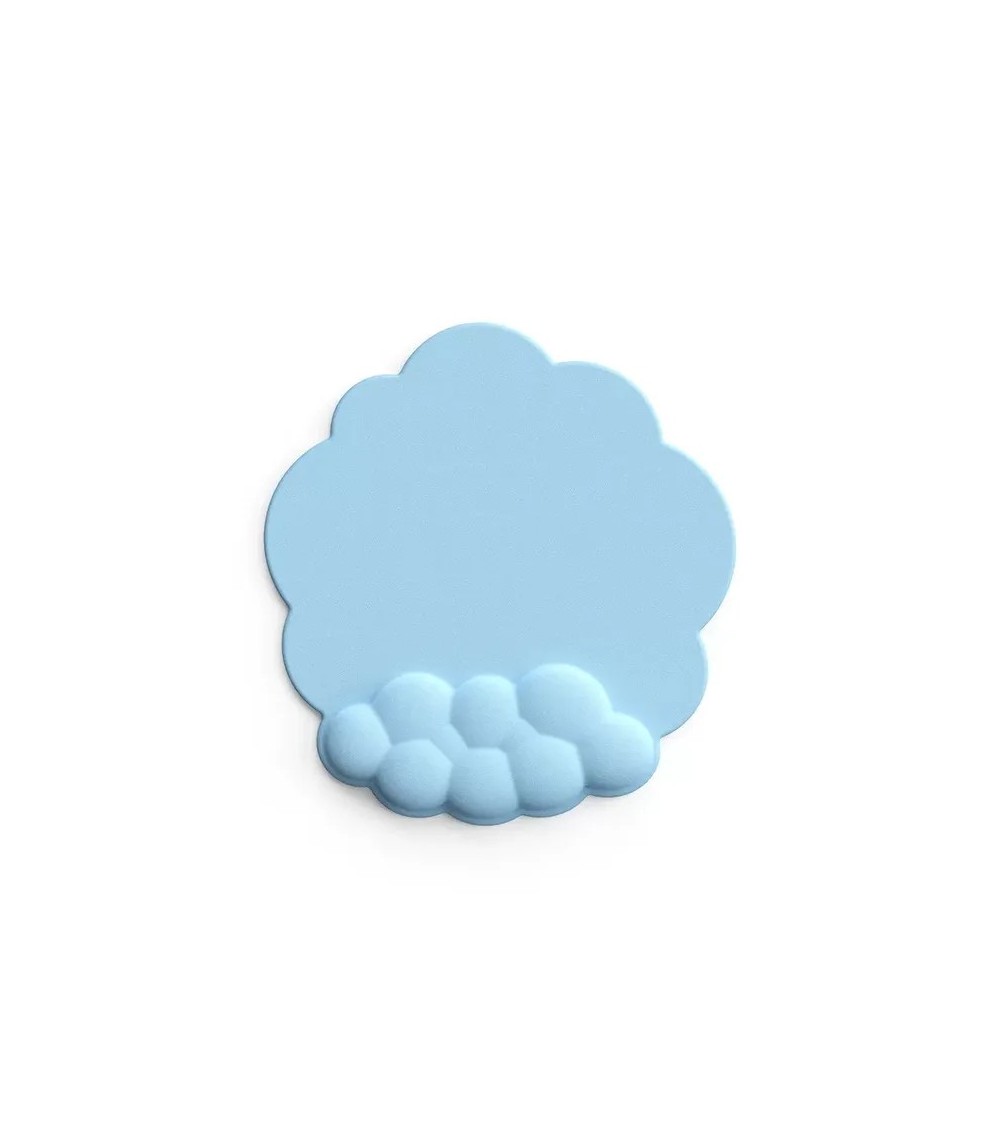 Blue Cloud Memory Foam Mouse Pad With Wrist Rest 150 × 90 × 20 mm