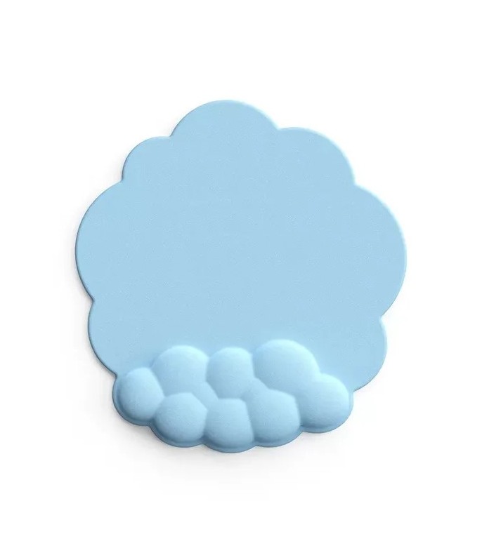 Blue Cloud Memory Foam Mouse Pad With Wrist Rest 150 × 90 × 20 mm
