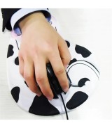 White Marble Computer Mouse Pad With Wrist Support 19 × 23 cm
