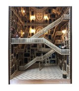 Spiral Staircase Wooden Book Nook Stand 260 × 224 × 217 mm – Decorative Bookshelf Bookends