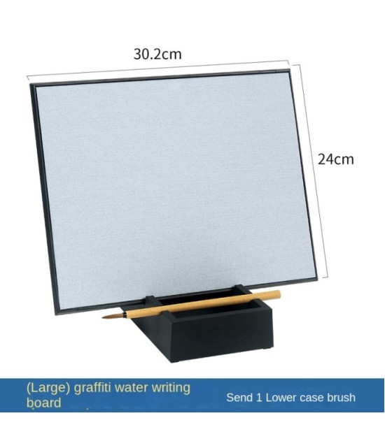 Black Reusable Water Drawing Board 14.7 × 13.6 cm - Plastic Writing & Painting Learning Board For Kids