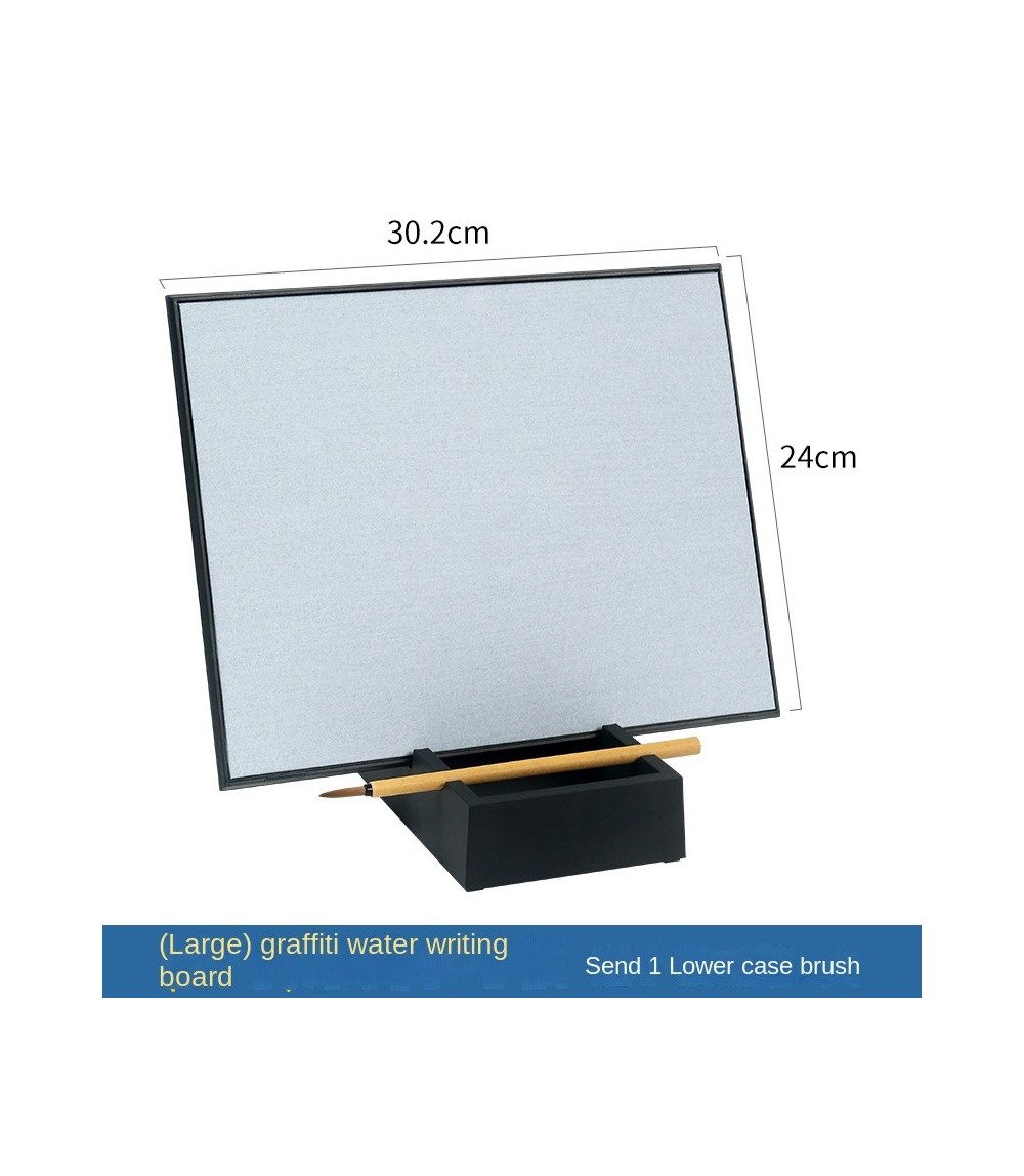 Black Reusable Water Drawing Board 14.7 × 13.6 cm - Plastic Writing & Painting Learning Board For Kids