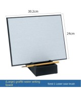 Black Reusable Water Drawing Board 14.7 × 13.6 cm - Plastic Writing & Painting Learning Board For Kids