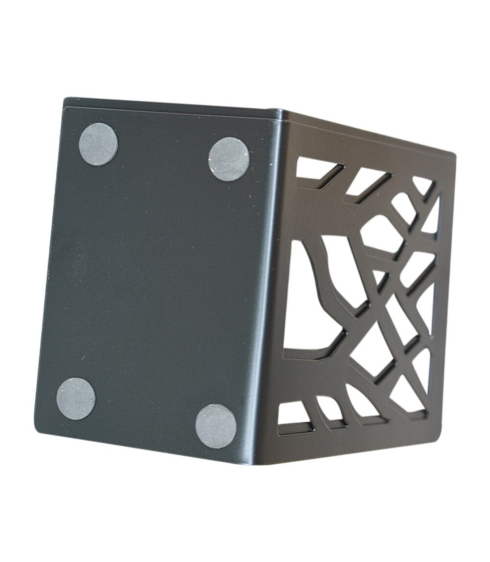 Black Metal Bookends For Shelves & Desk 120 × 90 × 175 mm