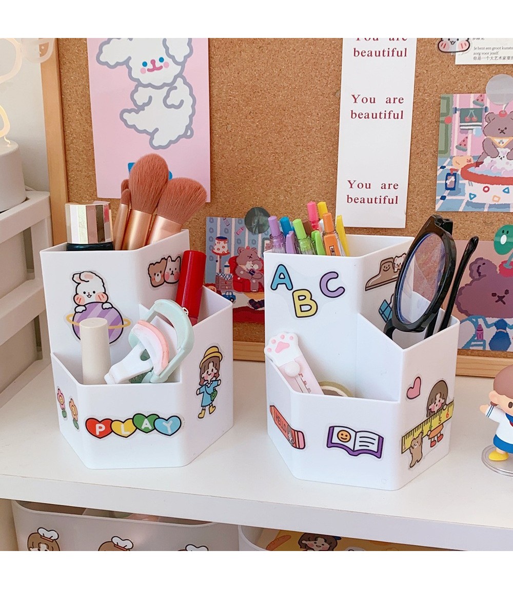 Nordic Hexagonal Pen Holder - Large Capacity Desktop Organizer