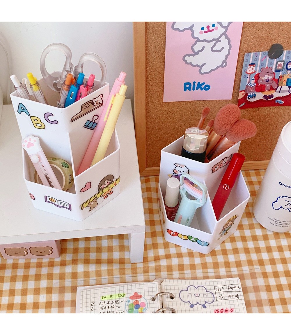 Nordic Hexagonal Pen Holder - Large Capacity Desktop Organizer