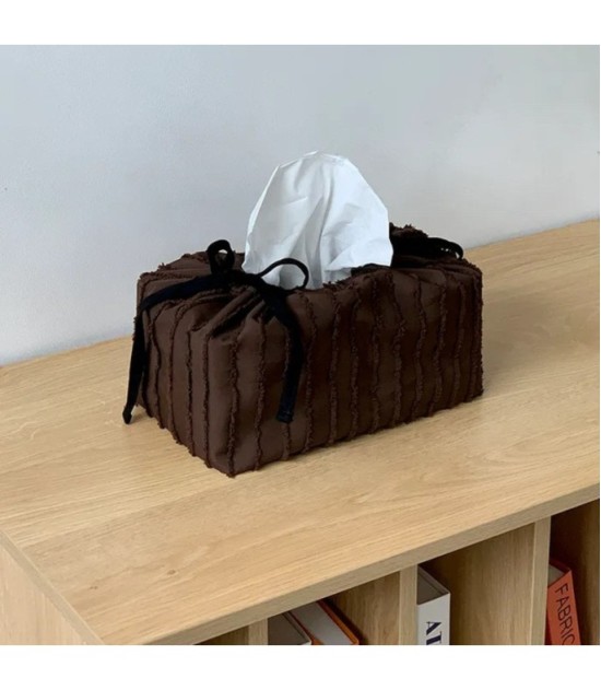 Korean Style Tissue Box Cover - Cute Fabric Tissue Holder For Office