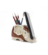 Resin Elephant Pen Holder - Creative Desktop Organizer