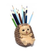 Resin Hedgehog Pen Holder - Creative Desktop Organizer
