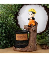 Anime Cartoon Desk Organizer - Resin Pen Holder with Metal Mesh Cup