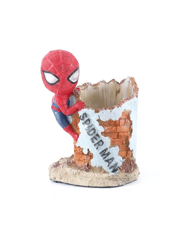 Cute Marvel Spider-Man Pen Holder 13 × 10 cm - Desk Organizer for Pens & Pencils