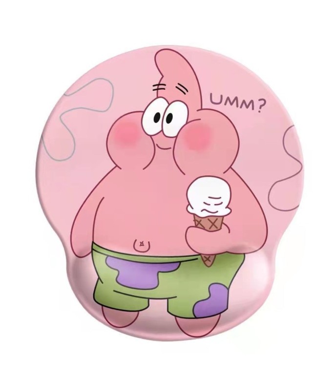 Cute Pink 3D Silicone Mouse Pad With Wrist Support
