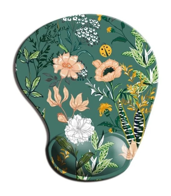 Dark Green Ergonomic Mouse Pad With Wrist Rest 228 × 192 × 16 mm - Non-Slip Desk Mat